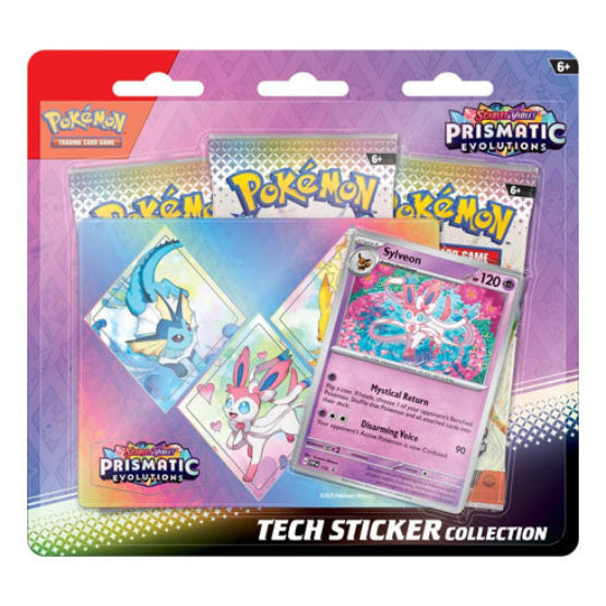 Pokémon TCG: Scarlet & Violet Prismatic Evolutions Tech Sticker Collection (Set of 3)