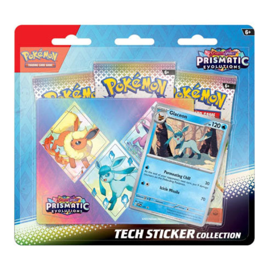 Pokémon TCG: Scarlet & Violet Prismatic Evolutions Tech Sticker Collection (Set of 3)
