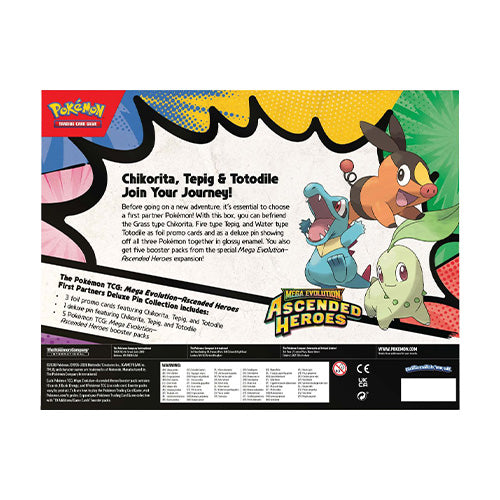 Pokémon TCG: Mega Evolution Ascended Heroes First Partners Deluxe Pin Collection