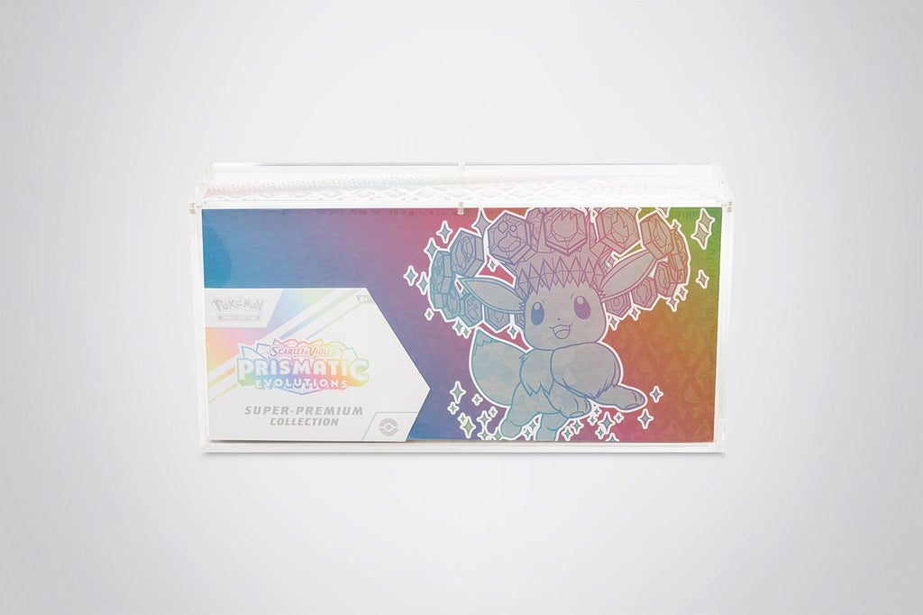 Prismatic Evolutions Super-Premium Collection Acrylic Display Case