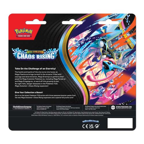 Pokémon TCG: Mega Evolution Chaos Rising Three Booster Blister