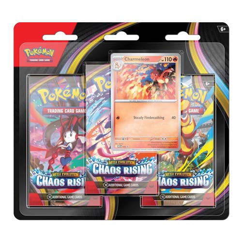 Pokémon TCG: Mega Evolution Chaos Rising Three Booster Blister