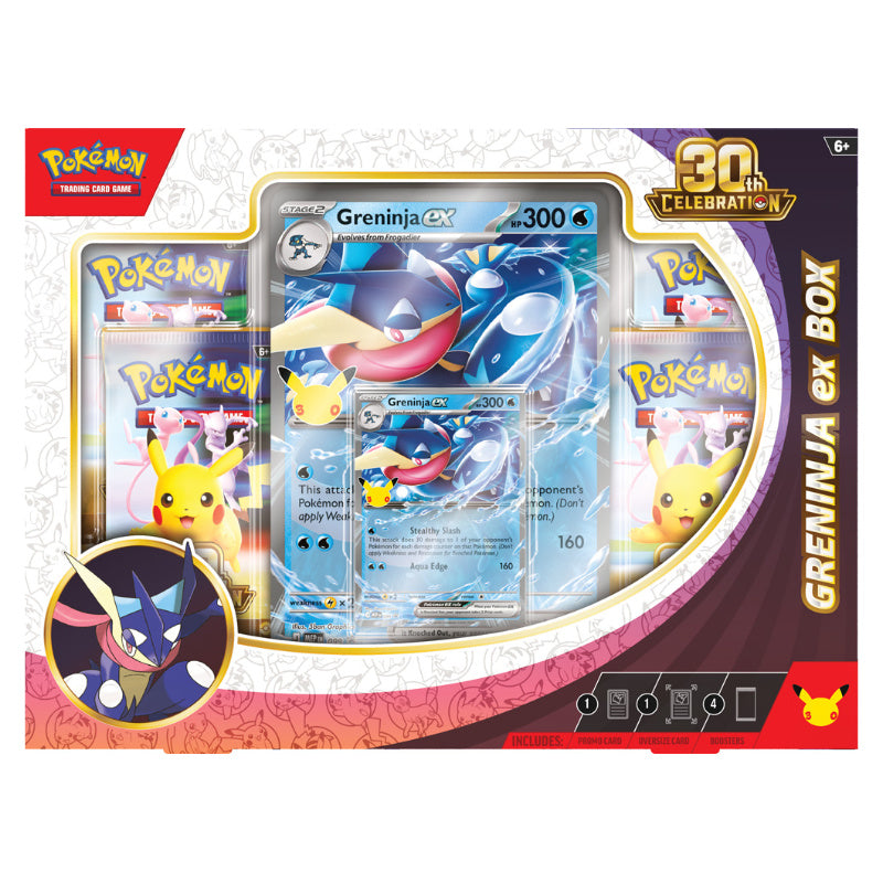 Pokémon TCG: 30th Celebration Sylveon ex Box / Greninja ex Box (Random Select)