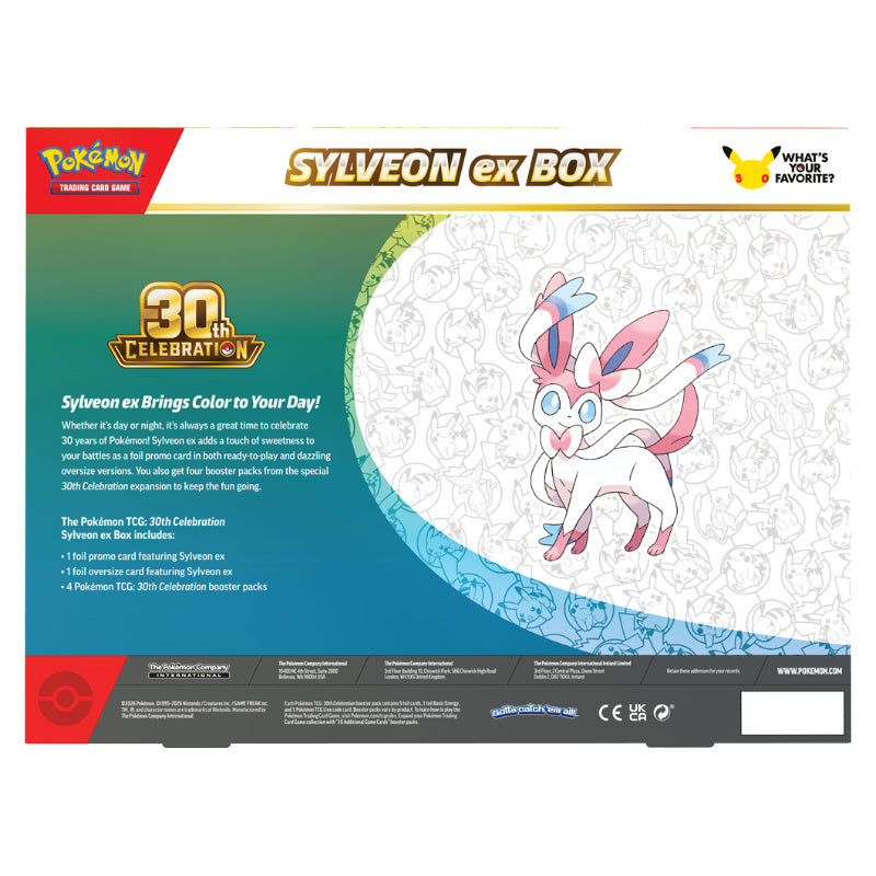 Pokémon TCG: 30th Celebration Sylveon ex Box / Greninja ex Box (Random Select)