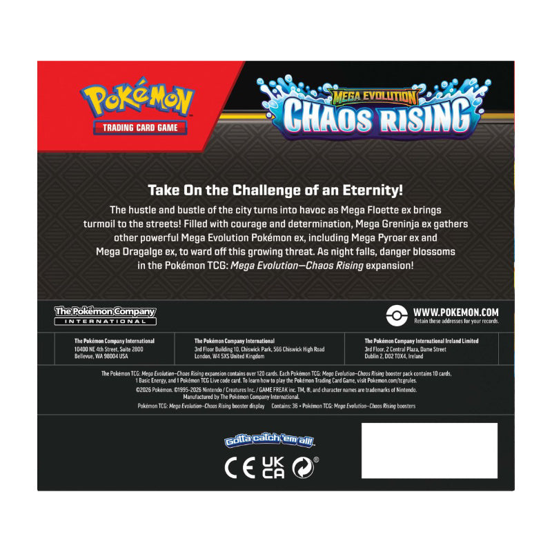 Pokémon TCG: Mega Evolution Chaos Rising Booster Box
