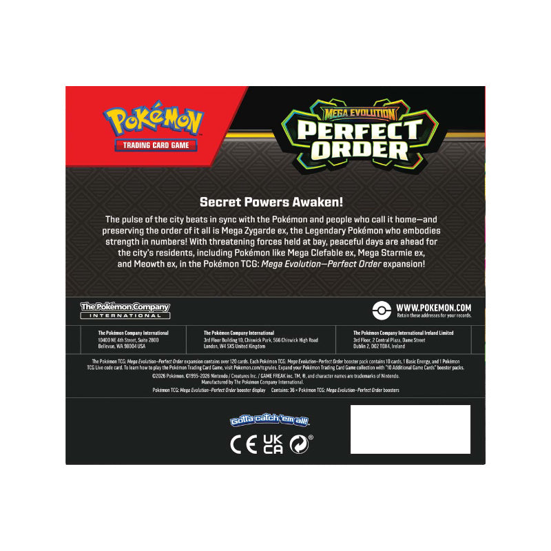 Pokémon TCG: Mega Evolution Perfect Order Booster Box