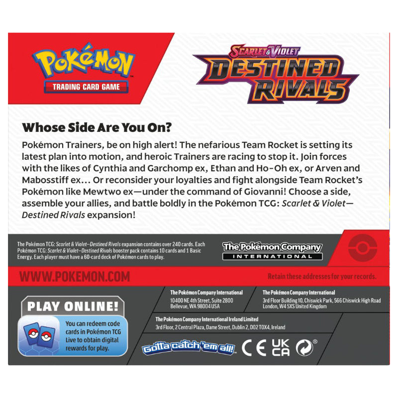 Pokémon TCG: Scarlet & Violet Destined Rivals Booster Box