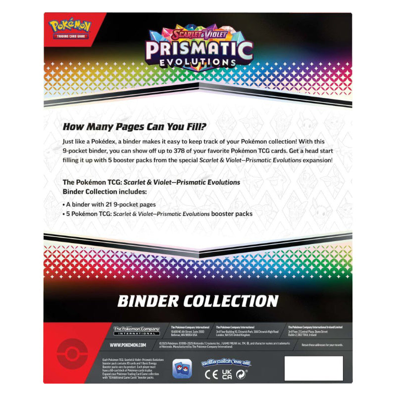 Pokémon TCG: Scarlet & Violet Prismatic Evolutions Binder Collection